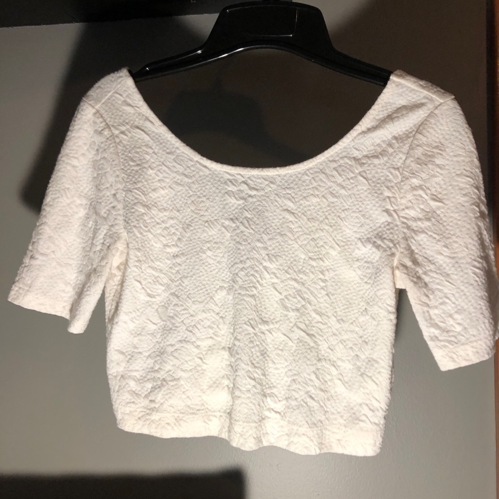 H&M crop top with scooped back